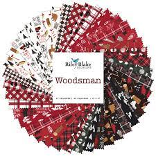 Woodsman Red Main Fabric by Lori Whitlock - Riley Blake Fabrics