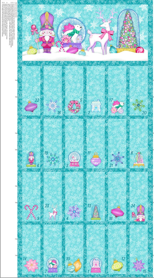 Northcott Merry & Bright by Michael Zindell Designs Advent Calendar Panel