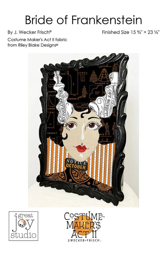 Bride of Frankenstein Quilt Kit 15 3/4 x 23 1/2 "
