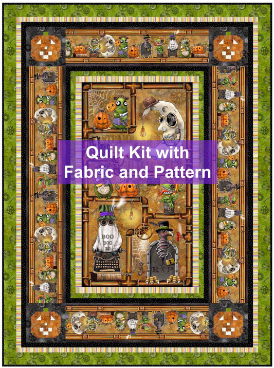 54 x 73" Steampunk After Dark Quilt Kit