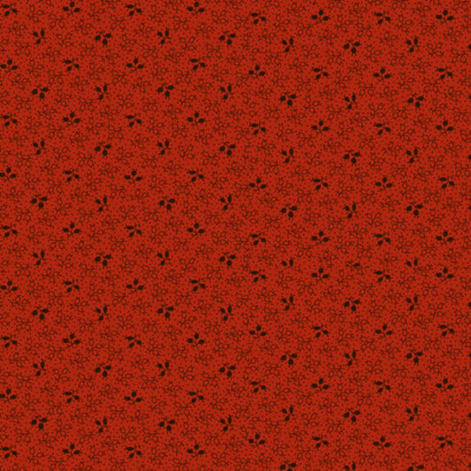 Ophelia Mini Buds Rust Fabric