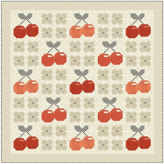 Cherries Jubilee Quilt Kit 64 x 64" Moda