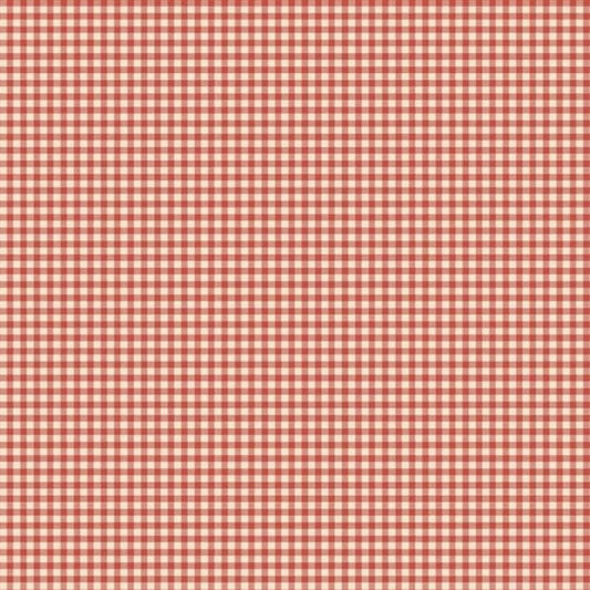 Strawberry Patched - Marcus - Mini Check - Red - Yardage
