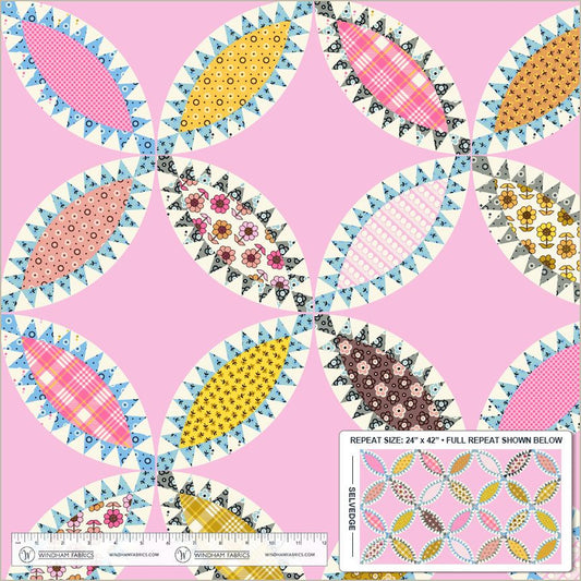 Made Easy - Tobacco Leaf Cheater - Light Pink - Yardage