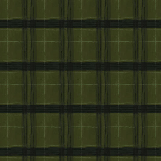 The Plaid One - Window Pane Plaid - Piney - Yardage