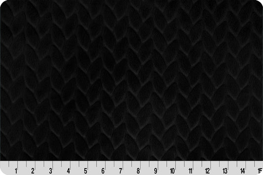 Luxe Cuddle - Avery - Black - Yardage