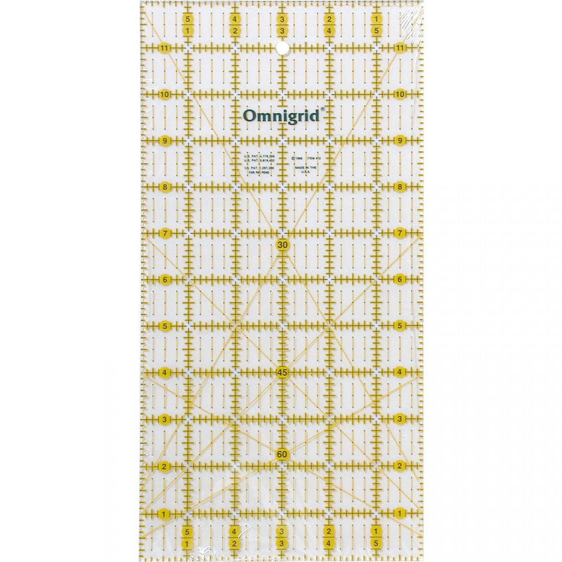 Omnigrid 6" x 12" Ruler with Angles