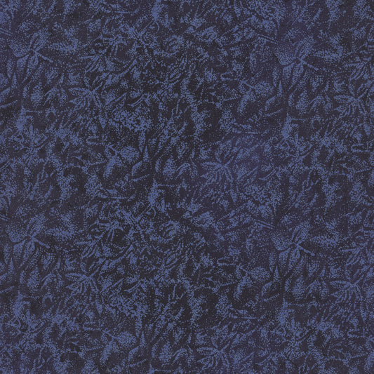 Fairy Frost Metallic Glitter Denim Blue Yardage