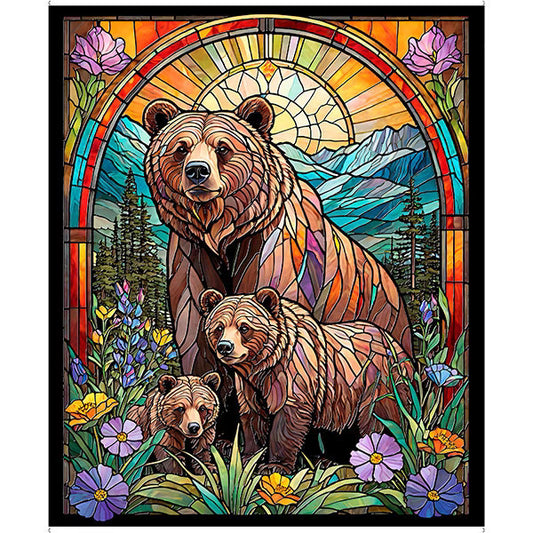 Sunlit Bears 31561-X Multi Panel