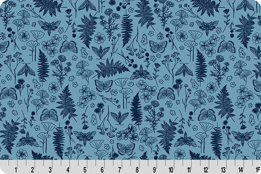 Quilting Cuddle - Whispering Blooms - Faegrove - Blue - Yardage