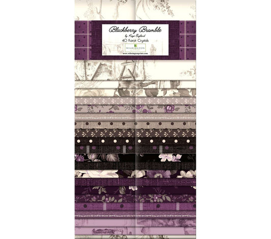 Blackberry Bramble - 2.5" Strips, 40 pcs - Jelly Roll