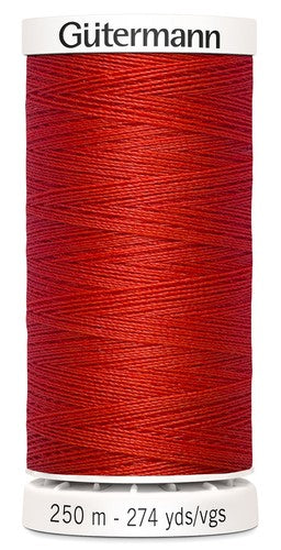 Gutermann - Polyester All Purpose Thread - 250 m/274 yds - #405 - Flame Red