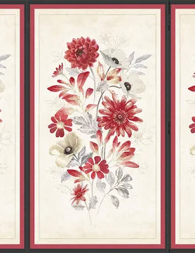 Wilmington Prints -Scarlet Dreams -Panel