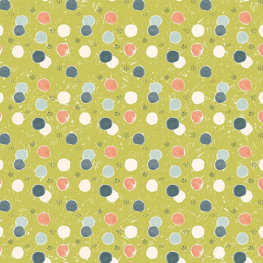 Thicket & Bramble Dots Green Fabric