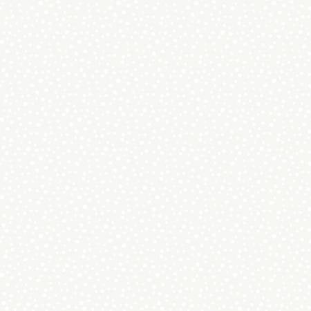 White on White Petite Dots Yardage