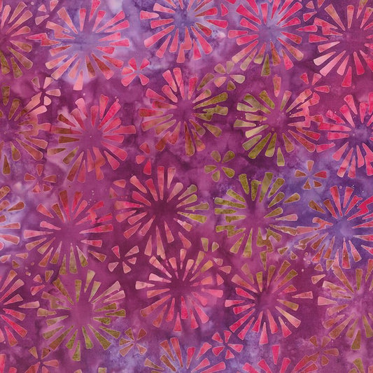 Quilter's Guide to the Galaxy Starburst Plum Berry Yardage