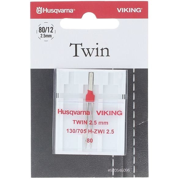 Husqvarna Viking Twin Universal 2.5mm 80/12 Needle