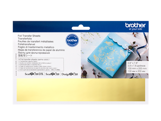 Brother Foil Transfer Sheets Gold CAFTSGLD1