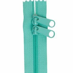 30" Handbag Zipper Double Slide Turquoise