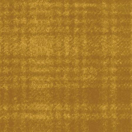 Woolies Flannel Windowpane Yellow Yardage