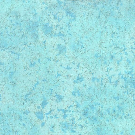 Fairy Frost Metallic Glitter Aqua Yardage