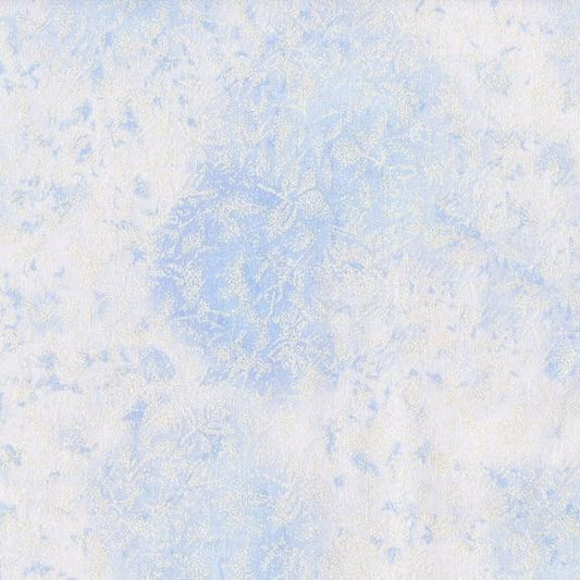 Fairy Frost Pearlized Metallic Wedgewood Yardage