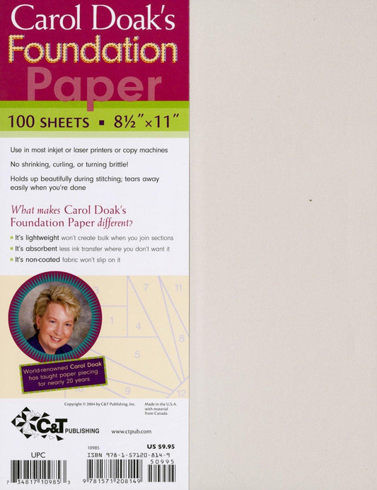 Carol Doak’s Foundation Paper