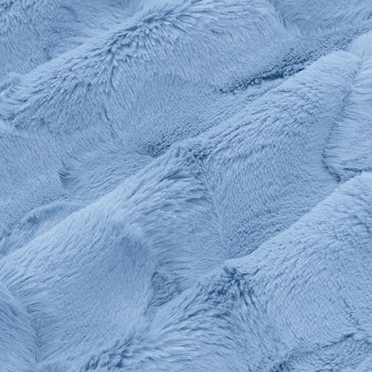 Luxe Cuddle Hide Bluebell Yardage