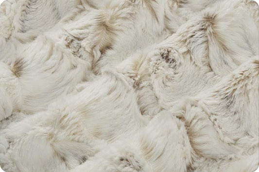 Luxe Cuddle Snowy Owl Natural Yardage