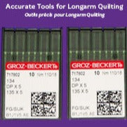 Ball Point Longarm Needles – Two Packages of 10 (18/110-FG, Ball Point)