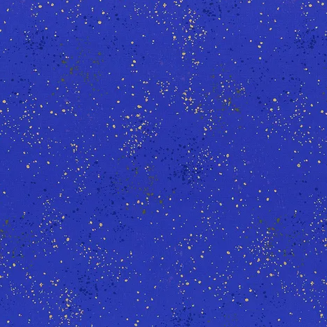 Speckled Metallic Blue Ribbon Yardage