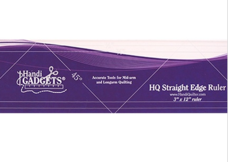 HQ Straight Edge Ruler (3" x 12")