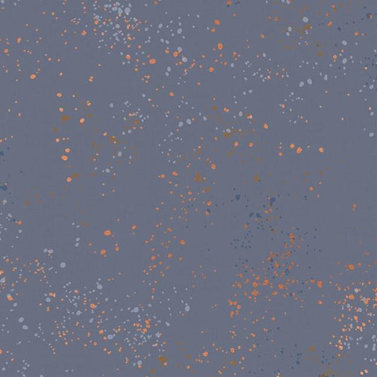 Speckled Metallic Denim Fabric