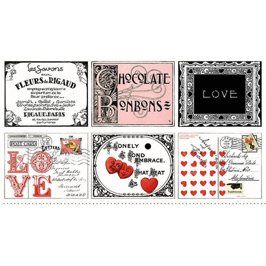 Be Mine Valentine Placemat Panel 24" x 43"