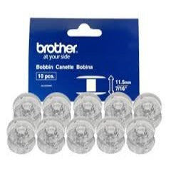 Brother 11.5mm 7/16" Plastic Bobbins 10pcs