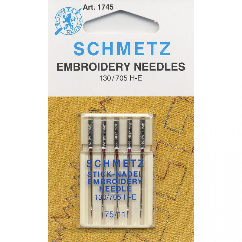 Schmetz 1745 Embroidery Machine Needles Size 75/11