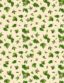 Sunshine Whispers - Leaves Toss - Cream - Yardage