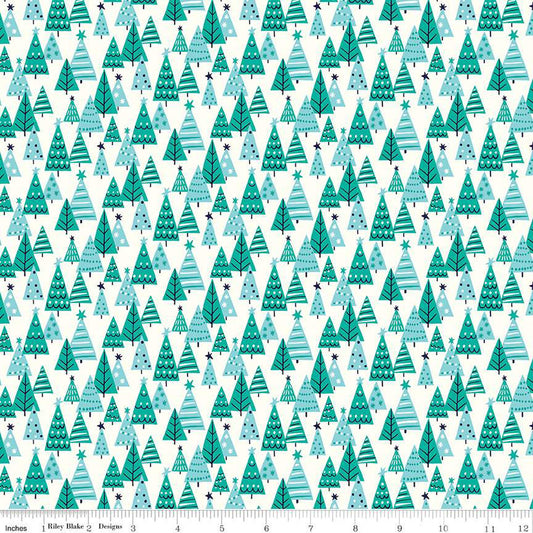 Deck the Halls Happy Forest A Fabric