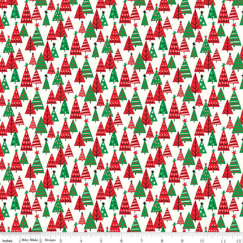 Deck the Halls Happy Forest C Yardage