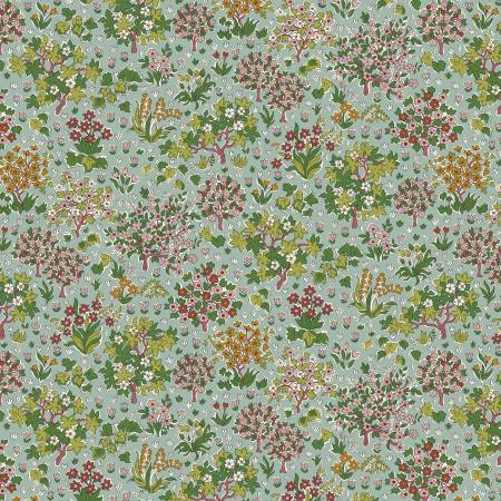 Autumn Woodland - Bountiful Forest A - Green - Yardage