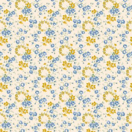 Palace Gardens  - Petal Crown A - Cream - Yardage
