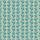 Palace Gardens  - Regal Stripe D - Green - Yardage