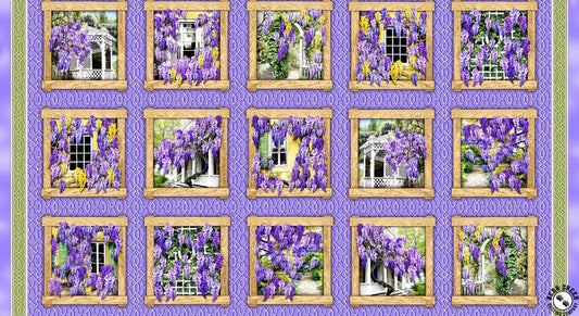Wisteria Lane Scenic Panel 24" x 42"