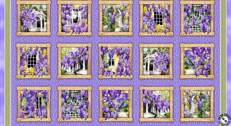 Wisteria Lane Scenic Panel 24" x 42"
