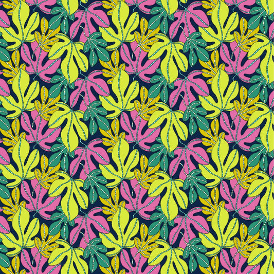 Sunshine - Monstera - Multi - Yardage