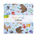 Colorful Critters - 5" Squares, 42 pcs - Charm Pack