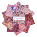 Wildflowers Expressions Batiks - 10" Squares, 42 pcs, Misty A - Layer Cake
