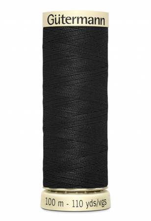 Gutermann - Polyester All Purpose Thread - 100m/110yds - #10 - Black