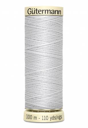 Gutermann - Polyester All Purpose Thread - 100m/110yds - #100 - Silver