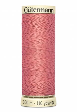 Gutermann - Polyester All Purpose Thread - 100m/110yds - #352 - Coral Rose